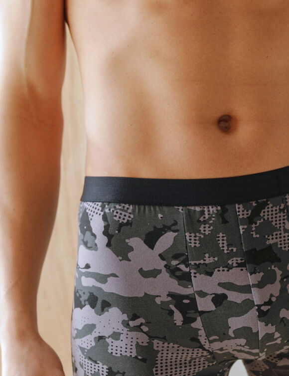 Boxer coton imprimé - lot de 2 (vert foncé) Boxer coton imprimé - lot de 2 (vert foncé)